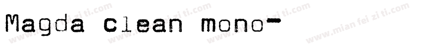 Magda clean mono字体转换